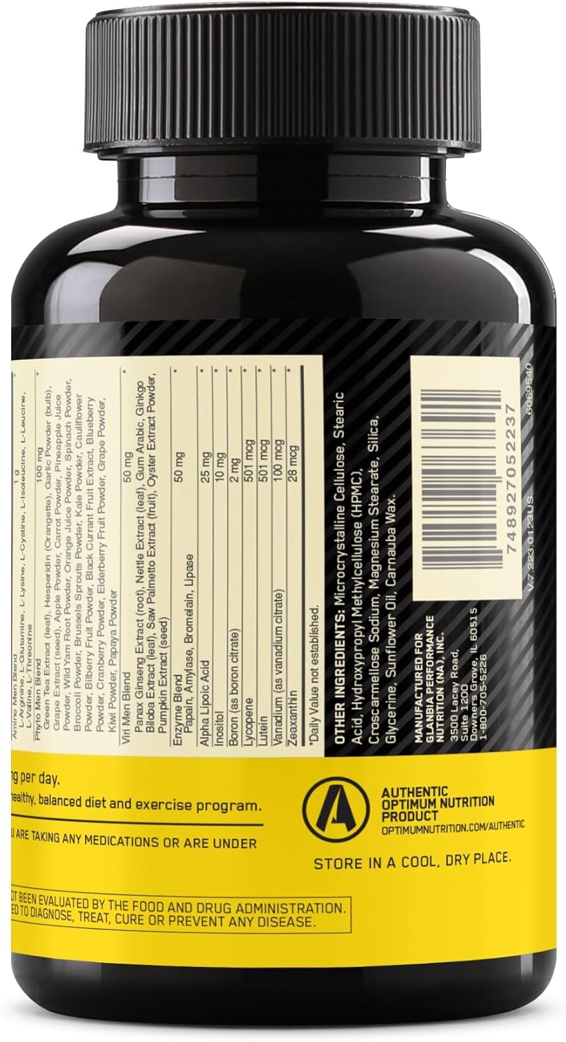 Optimum Nutrition Opti-Men Multivitamin Tablets