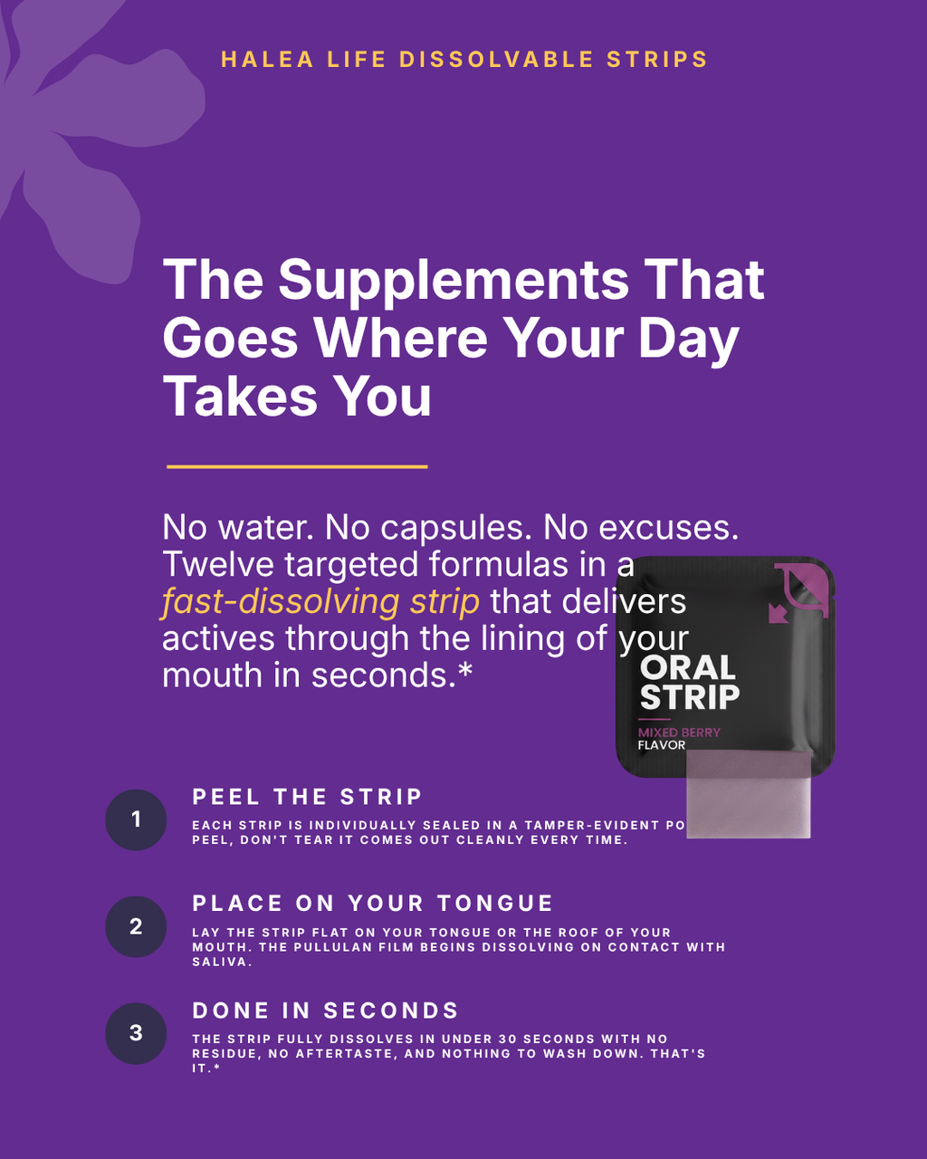 Gut Health + Metabolism Strips - Probiotic & Prebiotic