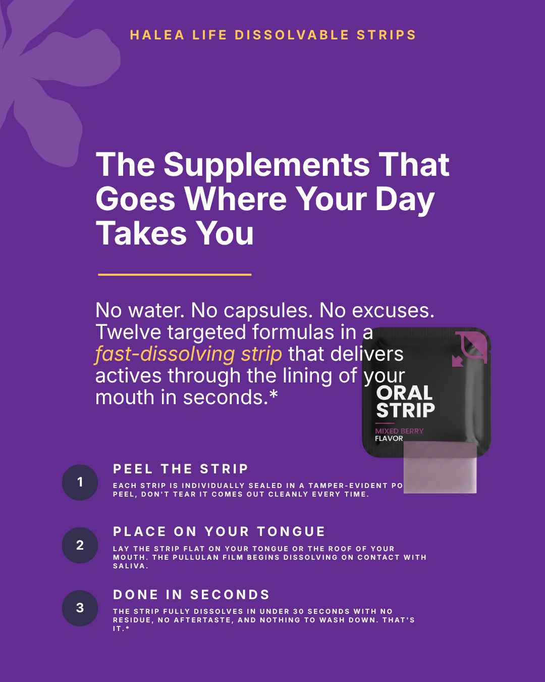 Gut Health + Metabolism Strips - Probiotic & Prebiotic