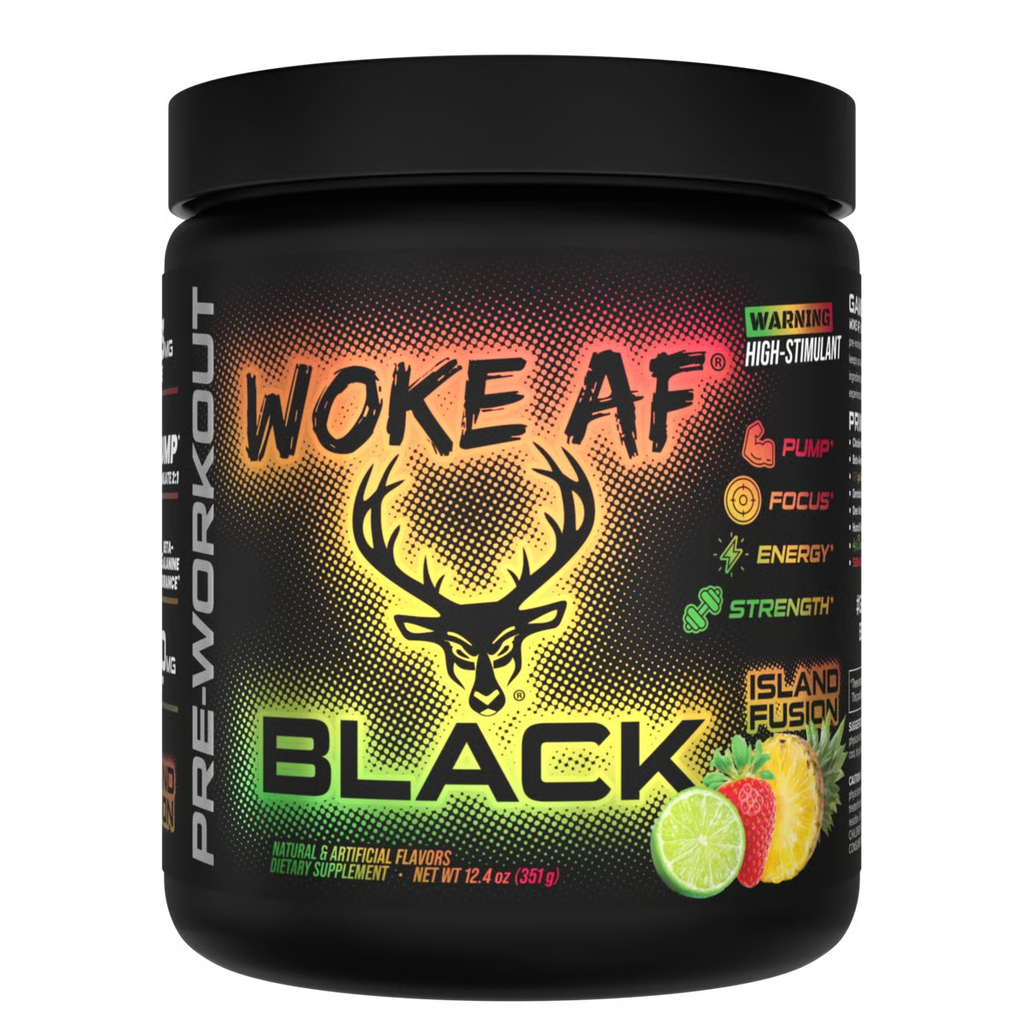 Bucked Up WOKE AF Black High-Stim Pre-Workout