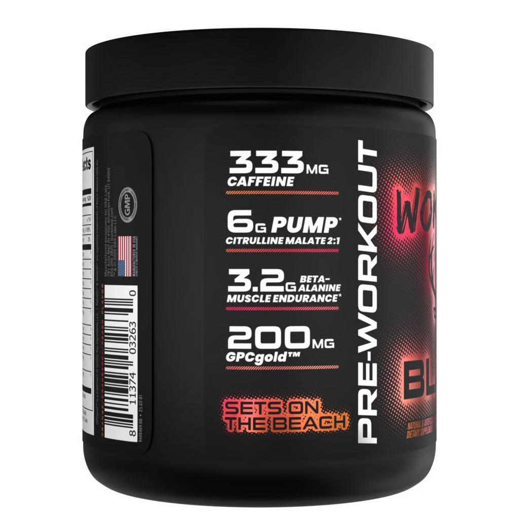 Bucked Up WOKE AF Black High-Stim Pre-Workout